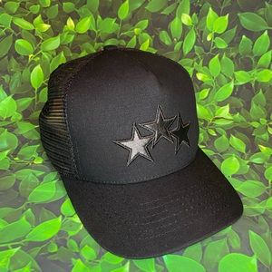 Amiri 3-Stars Trucker hat cap 💎